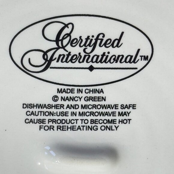 Valencia Certified International Nancy Green 11" Dinner Plates Multicolor  Set O - Picture 7 of 8